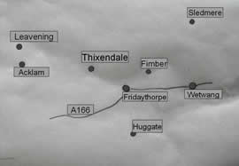 The Relative Locations of the Villages in the Group